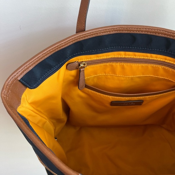 Michael Kors Kempton Navy Blue Nylon Tote Bag with Pockets - Picture 13 of 14